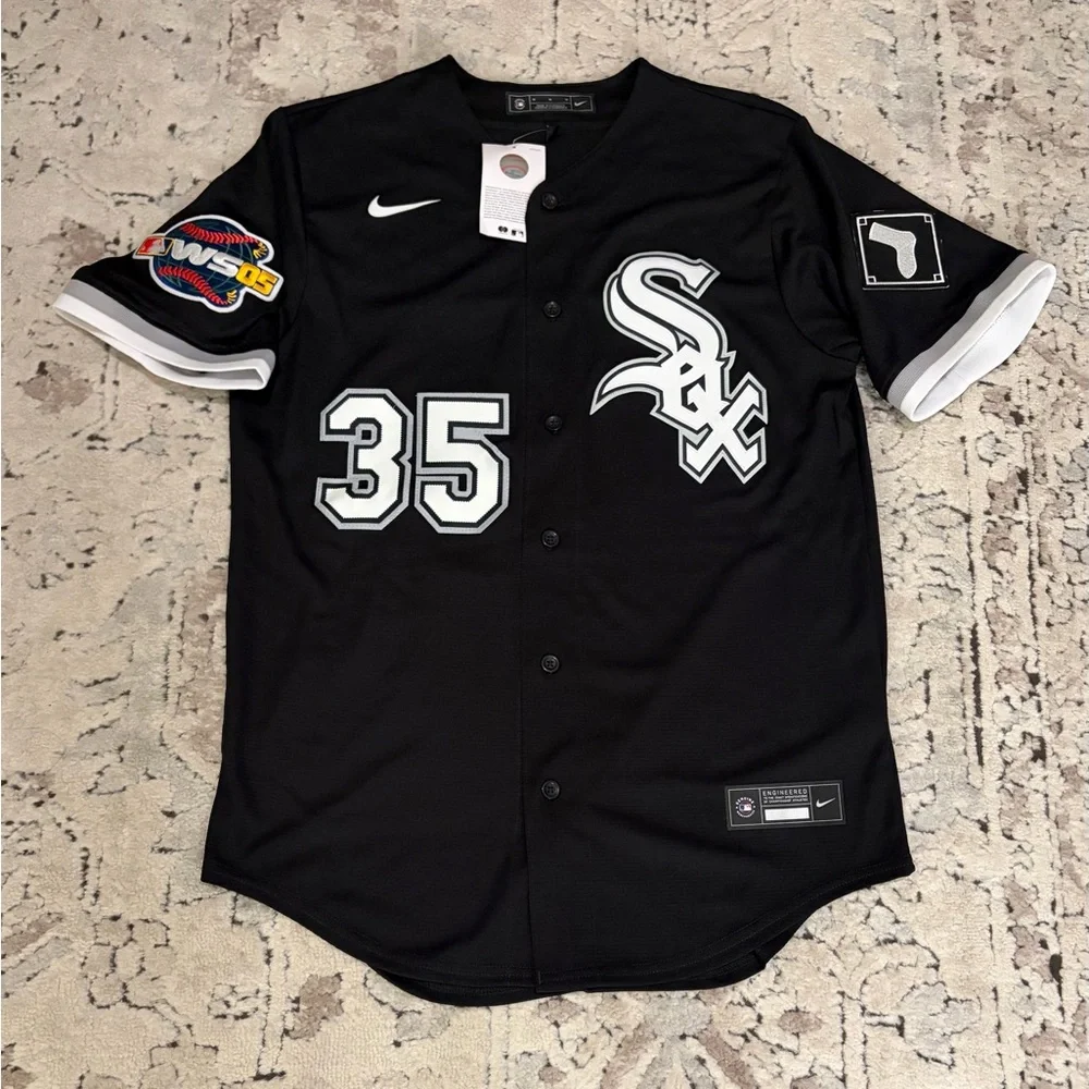 Nike Authentic White Sox Frank Thomas #35 World Series 2016 Jersey Men’s Sz: M - Picture 1 of 6